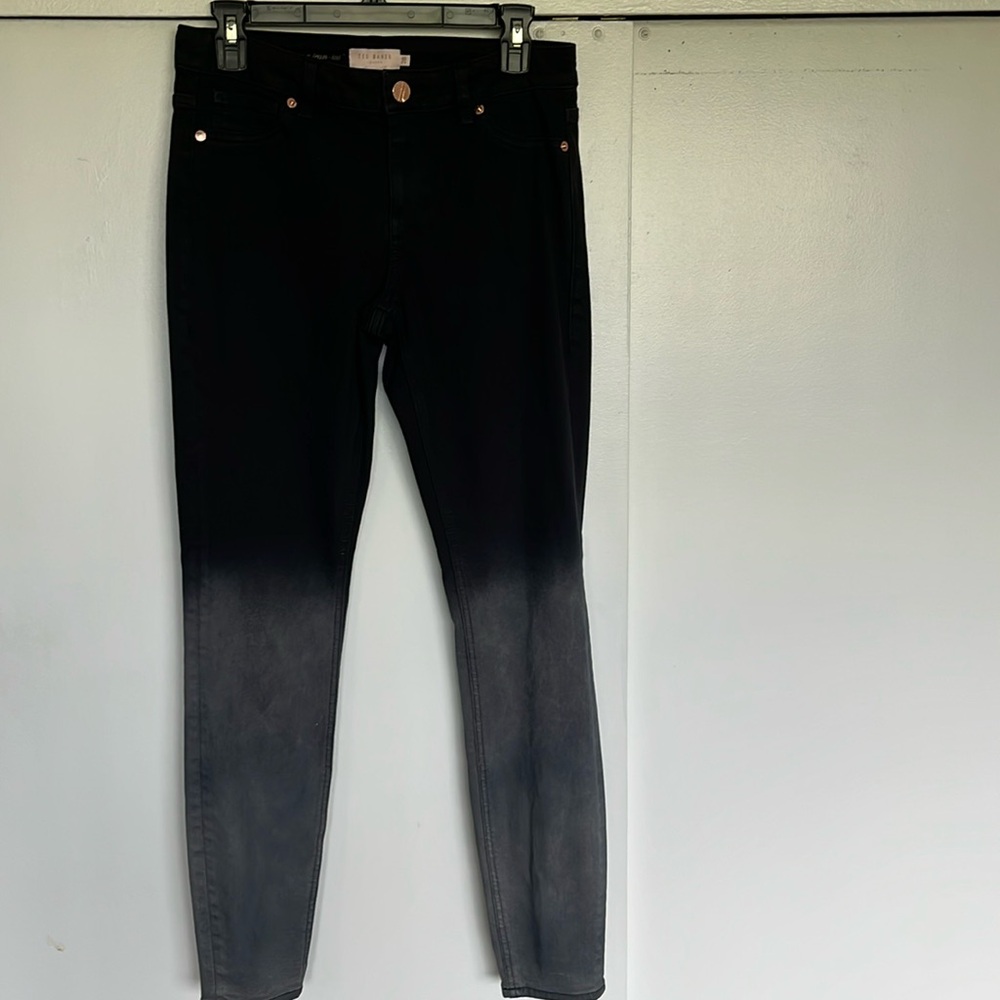 Ted Baker Ombré Washed Black Denim Jeans
